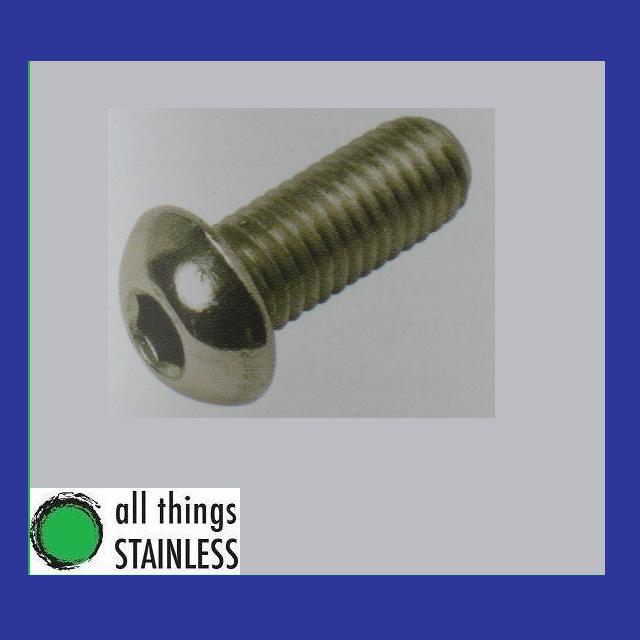316: Button Head Socket Screw M8x25mm x 100