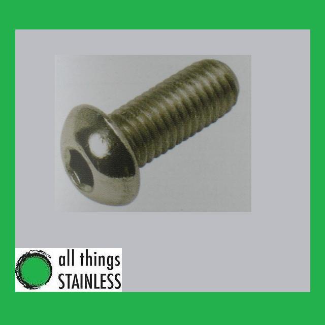 304: Button Head Socket Screw M5x12mm. Box of 100