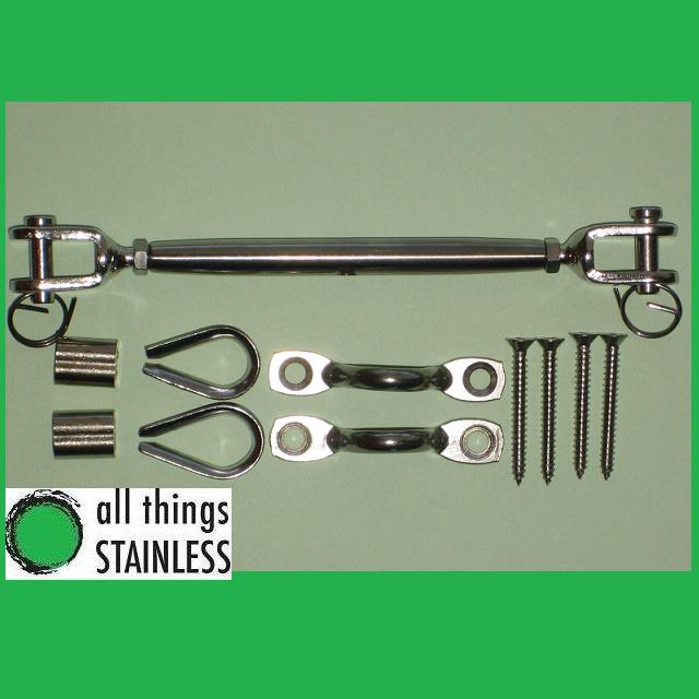 Hand Cuff Rigging Assembly Hand Swaged DIY Kit - Jaw/Jaw Rigging Screw & Saddles – All Things ...
