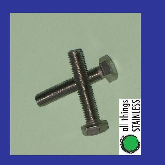 316: M5x60mm Hex Head Set Screw - Box of 100